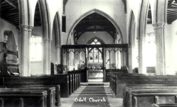 Church interior looking east about 1925
